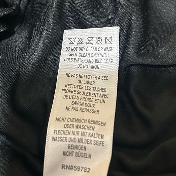 Adrianna Papell Beaded Mesh Sheath Dress Black Silver Sequin Art Deco Mod Mini - Picture 15 of 15